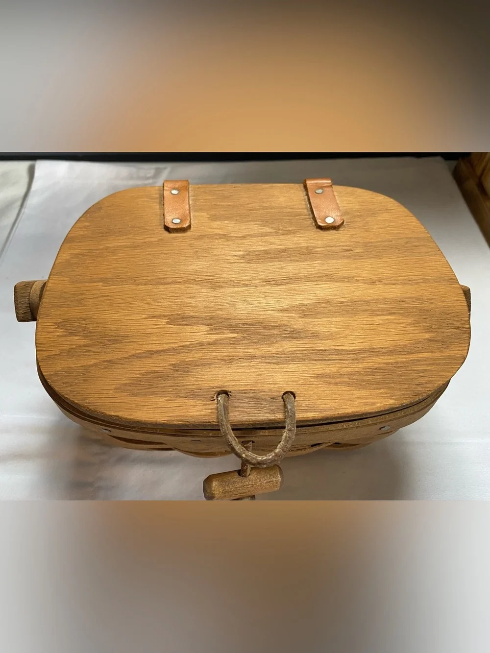 1985 Longaberger handwoven Kiddie purse basket- made in Ohio